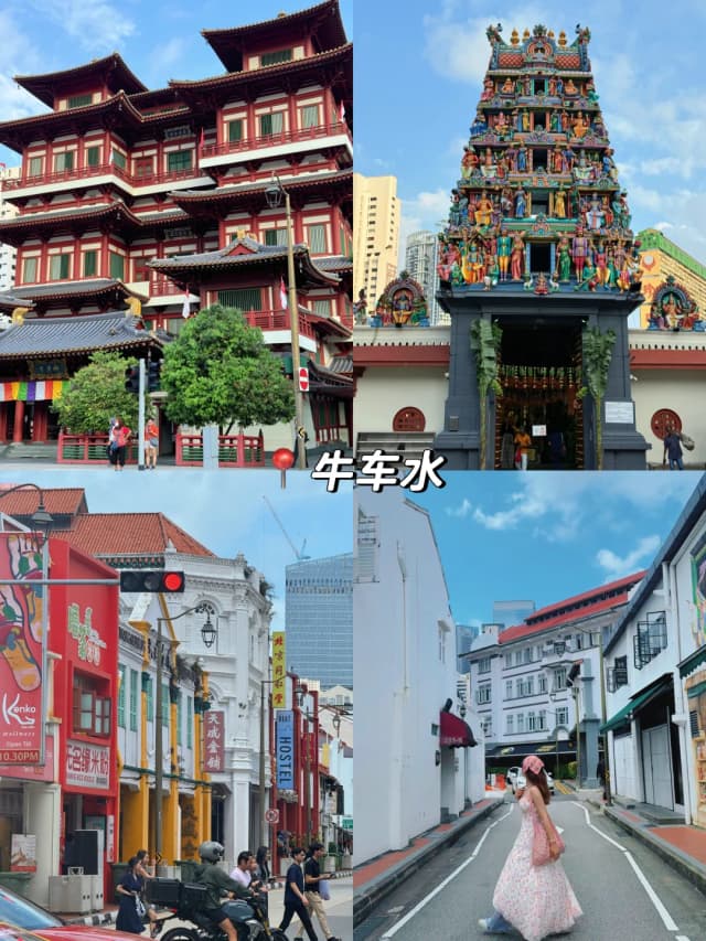 In Chinatown, you can enjoy a Michelin-starred meal and then find serenity at the Buddha Tooth Relic Temple.