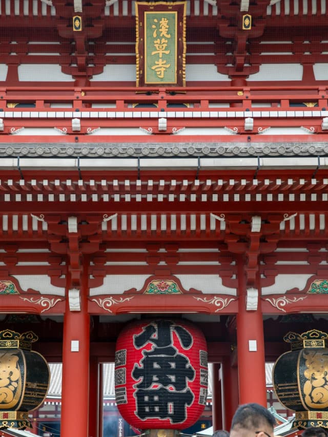 The giant lantern at Senso-ji's Kaminarimon Gate is a must-see photo spot—get there before 8 AM to beat the crowds!