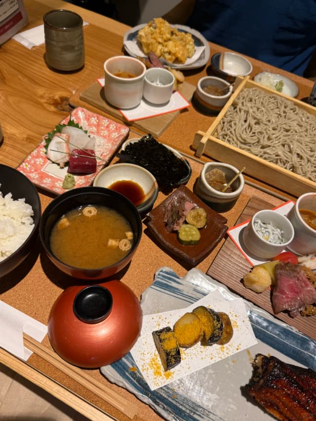 At this high-value Michelin-starred Kaiseki, the most memorable dishes were the rich, fatty tuna belly and the perfectly charcoal-grilled wagyu—crispy on the outside and tender on the inside.